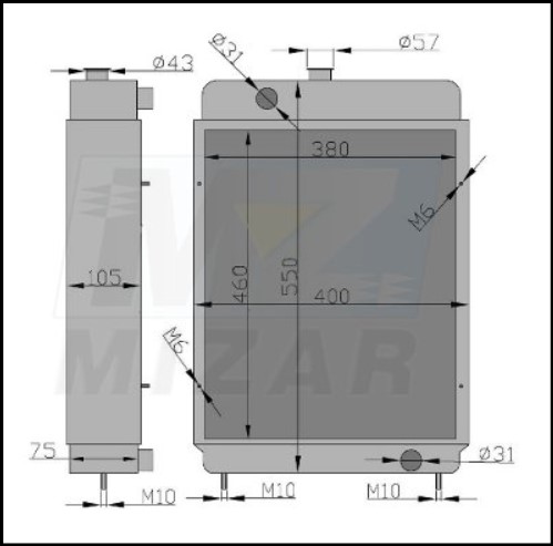 Radiator stivuitor C-330 Ursus